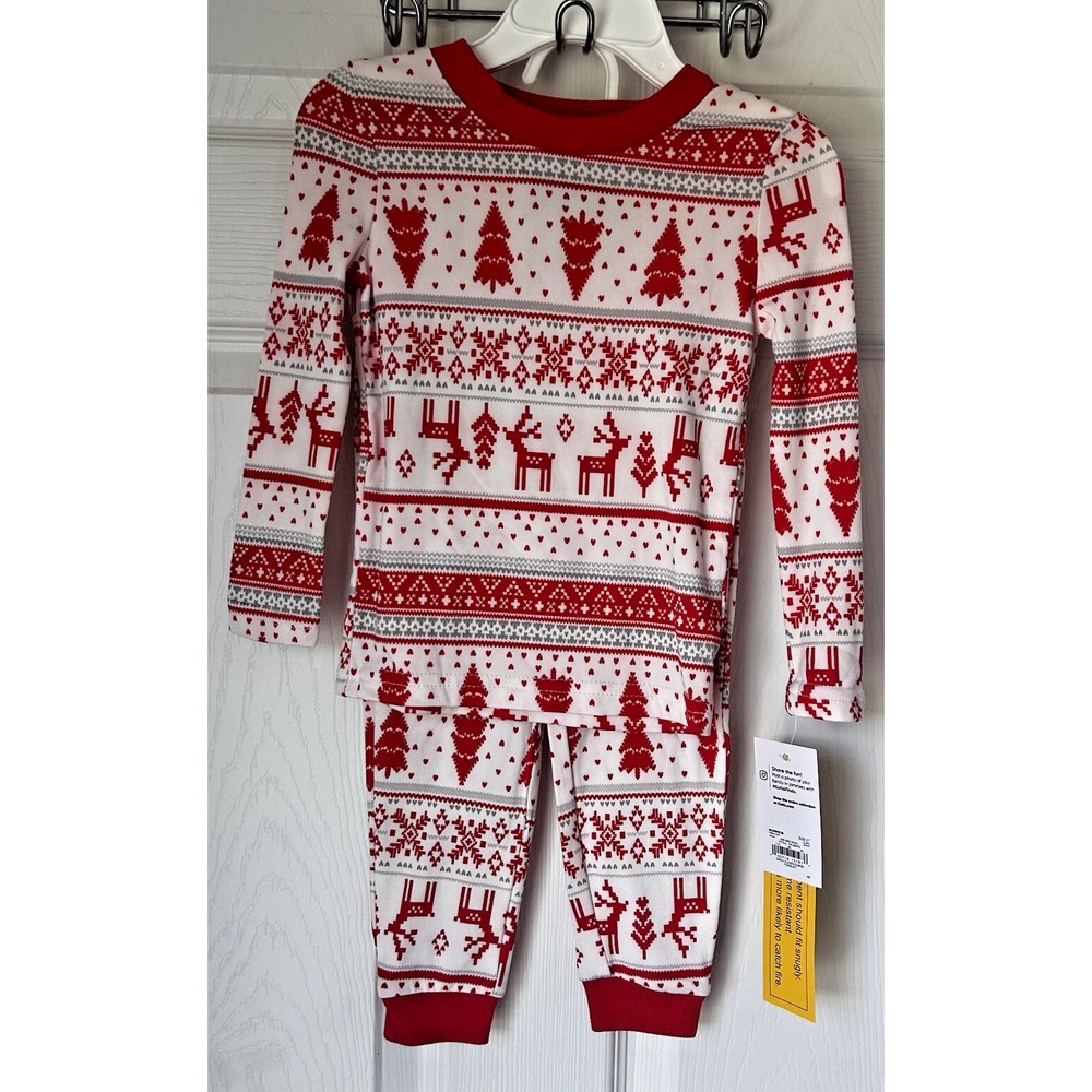 Christmas‎ Pajamas Unisex 2T Toddler Holiday Jammies For Your Families New! BxI